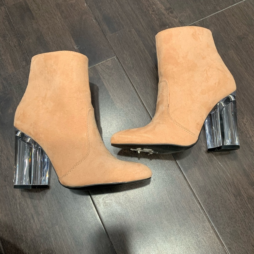Tan booties